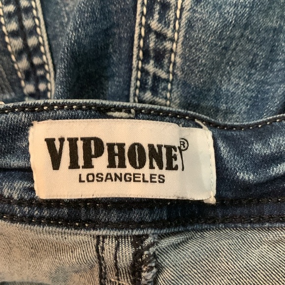 VIP Honey Blue Jean Denim Plus Size Women's Shorts 4XL - Picture 7 of 9